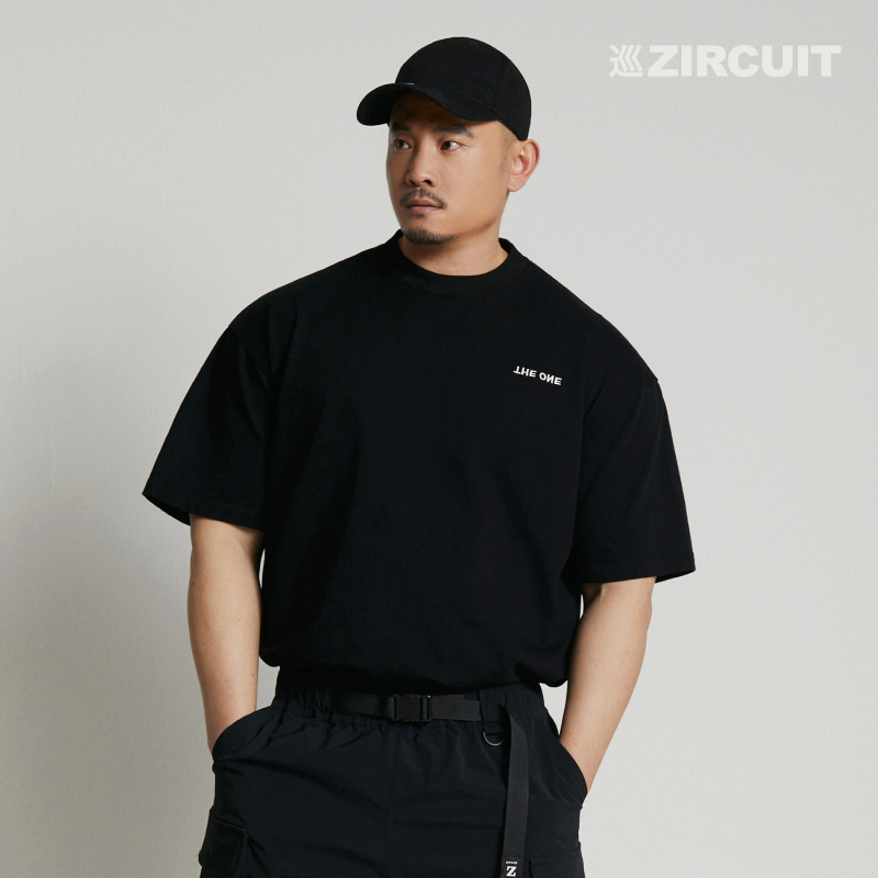 Zircuit Spring/Summer Original Embroidery Craft 260g Heavyweight Thickened Pure Cotton Loose Trendy T-Shirt