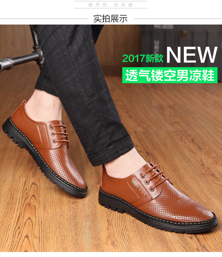 Giày lỗ nam Giày dép mùa hè 2018 Giày nam mới phiên bản Hàn Quốc giay the thao nam
