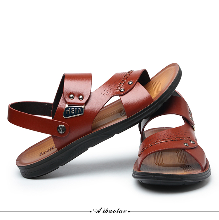 Xu hướng sandal nam 2018 mới mùa hè dép quai hậu nam