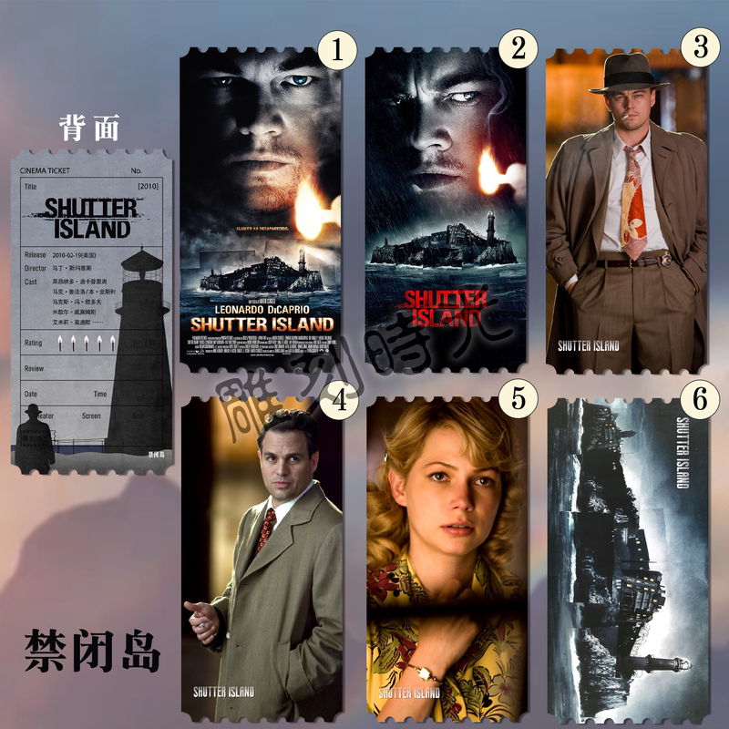 Shutter Island Movie Ticket Stub Bookmark Poster Merchandise Leonardo Dicaprio Shutter Island Movie Ticket Stub Bookmark Poster Merchandise Leonardo Dicaprio