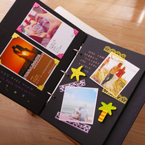 DIY handmade album This anniversary album pasted primary school graduation growth record Couple homemade photo production handwriting