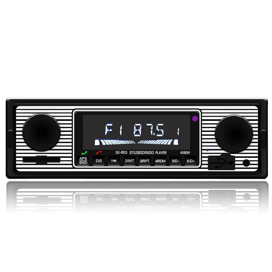 新款車載藍牙收音機汽車u盤插卡mp3播放器通用廂型車非cd Dvd主機