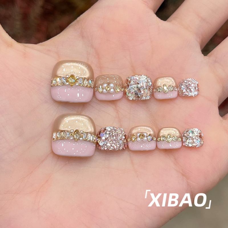Cat's Eye Toenail Wearable Nails 2026 Super Popular Heavy-Duty French Wearable Manicure New Style Purely Handmade Toenail Stickers Cat's Eye Toenail Wearable Nails 2026 Super Popular Heavy-Duty French Wearable Manicure New Style Purely Handmade Toenail Stickers