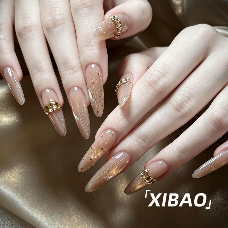 Cat-Eye Wearable Nails, Mid-Length, High-End, Elegant, Whitening, Wearable Manicure, 2026 New Style, Handmade Fake Nail Patches Cat-Eye Wearable Nails, Mid-Length, High-End, Elegant, Whitening, Wearable Manicure, 2026 New Style, Handmade Fake Nail Patches