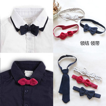 Child boy baby gentleman handsome English wind shirt tie tie baby gentleman handsome decoration bow