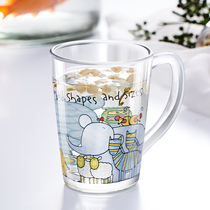 Aimeno large-capacity glass mug with home cute creative office coffee milk hot water Cup