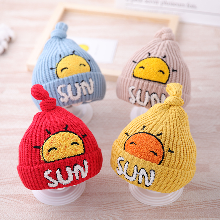 Baby Hat Autumn and Winter Boy Hat Baby 3 - June 12 Infant cotton 2 knitting cap 0