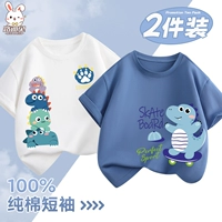 Хлопковый комплект, джинсовый динозавр, мультяшный скейтборд