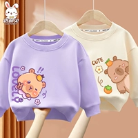 【Кожна, удобная и мягкая толстовка с двумя частями】 Purple Biyekapi_7+бежевый белый милый kapi_9