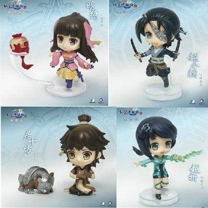 Fairy sword Qixia biography 6 Ju Shi Fang Ming embroidery Yue today Yue pray Q version of the doll peripheral hand-made full set