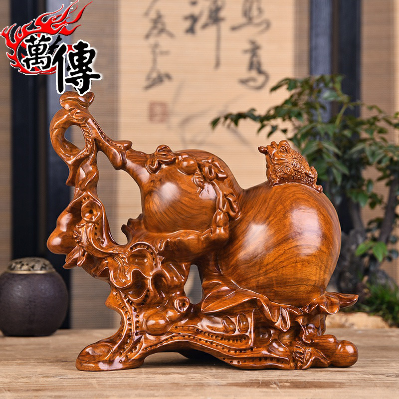 Flower Solid Wood Hushi Swing Piece Large Living Room Office Decoration Creative Gift Decoration