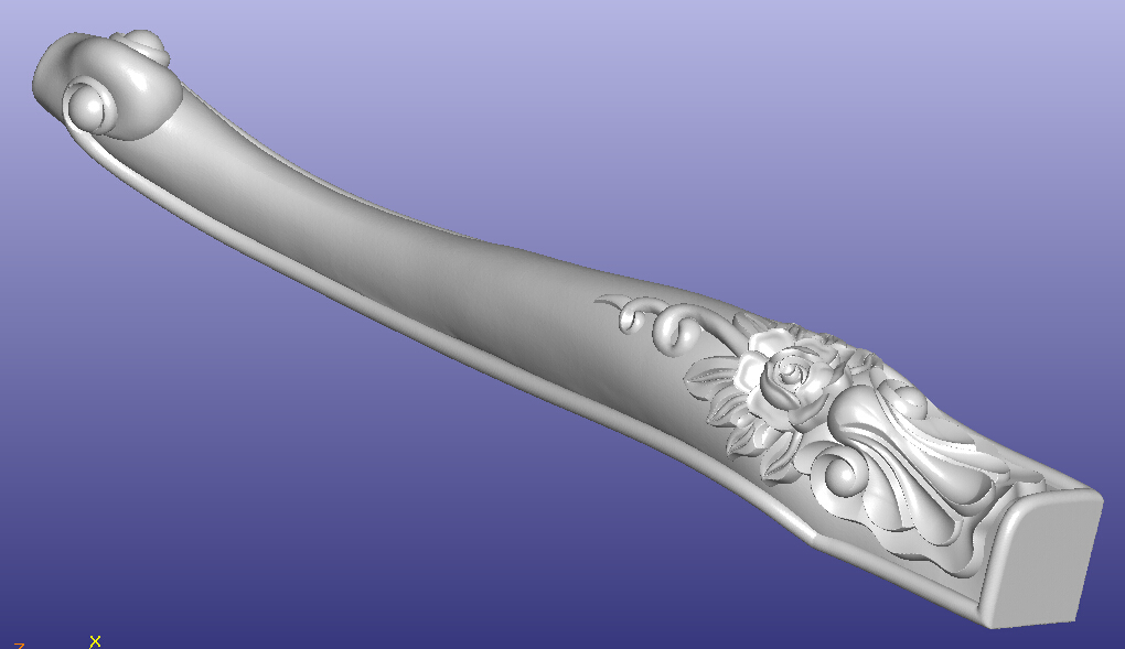 New dining table leg STL format 3D stereo stereo relief figure European furniture foot carving pen repair