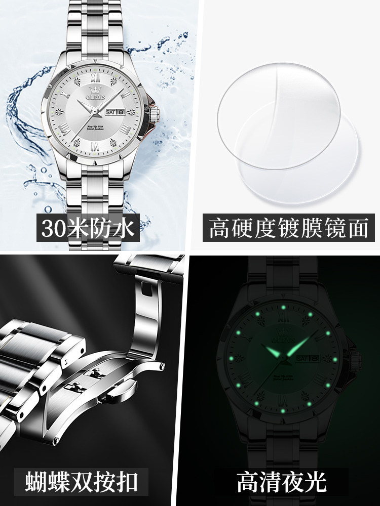 Switzerland's 2025 New High-End Genuine Brand Women's Watch, Women's Mechanical Watch, Light Luxury and Exquisite Office Worker Quartz Watch