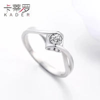 Cartillo nhẫn bạc nữ sterling bạc hôn nhân chiếc nhẫn kim cương mô phỏng kim cương thú nhận gửi bạn gái của mình khảm Swarovski zirconi mẫu nhẫn nam đẹp