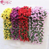 Ning Xueer giả hoa nho mô phỏng Hydrangea Violet Cymbidium Mây trang trí hoa nhân tạo Hoa nhựa hoa tường hoa - Hoa nhân tạo / Cây / Trái cây bình hoa giả đẹp để phòng khách