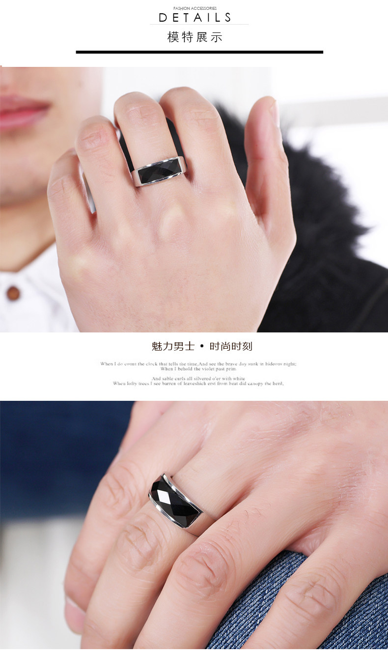 Bague homme en Acier au titane - Ref 3088419 Image 14