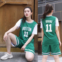 Basketball uniform female Korean version of loose Korean girl uniform female Summer Street couple Celtic short sleeve jersey