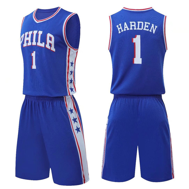 Philadelphia 76-man jersey Simone Everson jersey basketball suit men's custom adult children's uniforms
