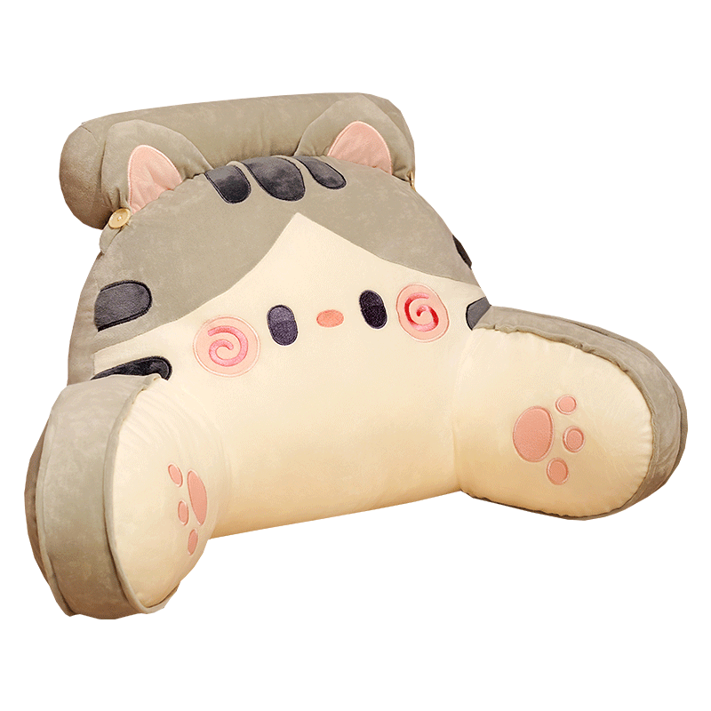 The bedside soft bag on the back bed Children's bed leaning on the pillow reads the waist and the waist cushion sofa pillow dormitory student pillow
