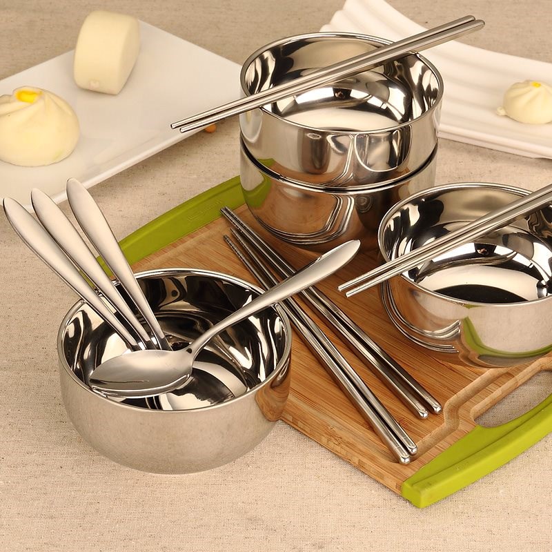 Special personal chopsticks chopsticks dormitory suit a bowl with a single stainless steel tableware bedroom portable civil servants