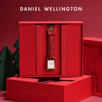 Dw Watch Women's Watch Bound Series Modern Square Watch Light Luxury Niche Red Watch Elegant Zodiac Year Watch for Women