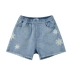 LAVI Girls Little Daisy Denim Shorts 2020 Summer Thin New Children Big Kids Western Style Quần xu hướng - Quần jean Quần jean