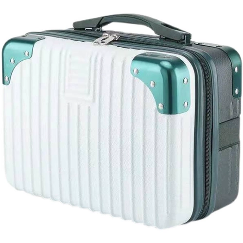 Портативный маленький чемодан, металлическая косметичка, 14 дюймов