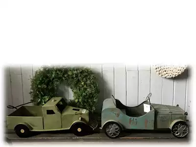 Export proofing solitary Iron retro old car ornaments shooting props two optional country style