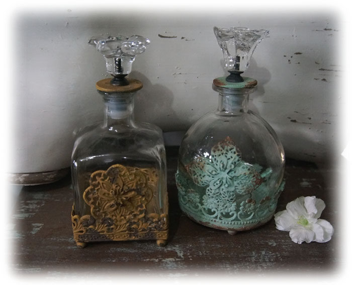 European decoration old wishing bottle flavor bottle two optional French village 