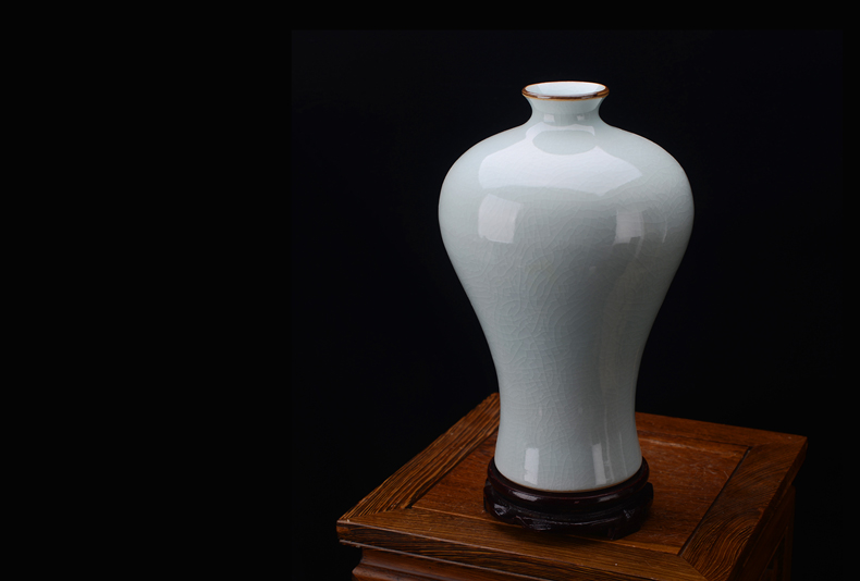 Archaize of jingdezhen ceramics up crack open the slice glaze vase classical modern household decorates sitting room furnishing articles