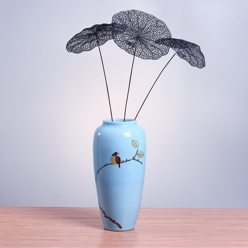 Jingdezhen modern Chinese ceramic hand - made vases, the sitting room TV ark, contracted creative arts and crafts decorative furnishing articles