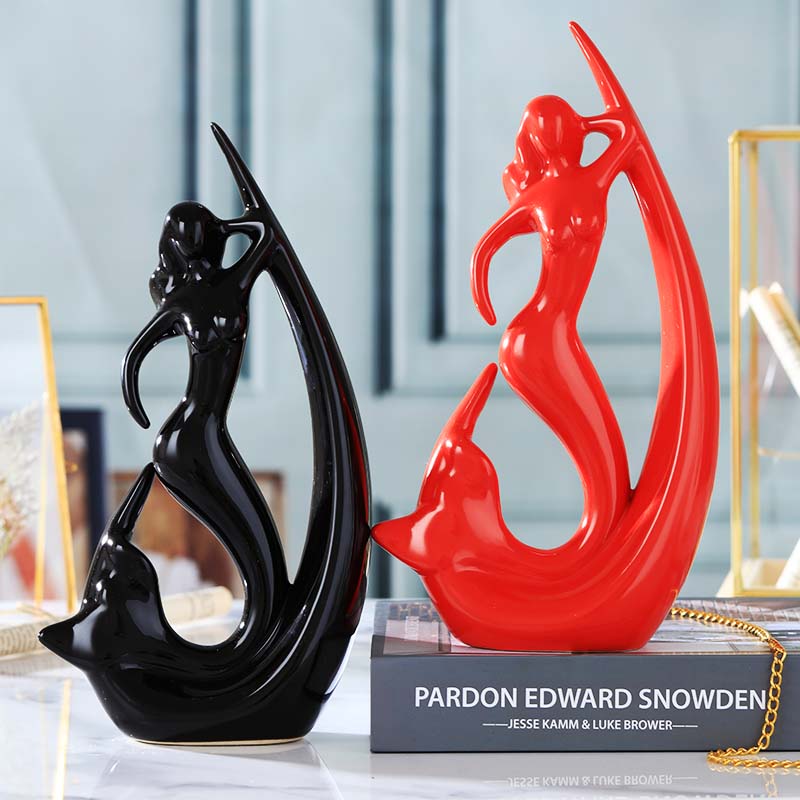 Ceramic jewelry creative small place, contracted and I sitting room TV ark angel household small beauty of modern arts and crafts