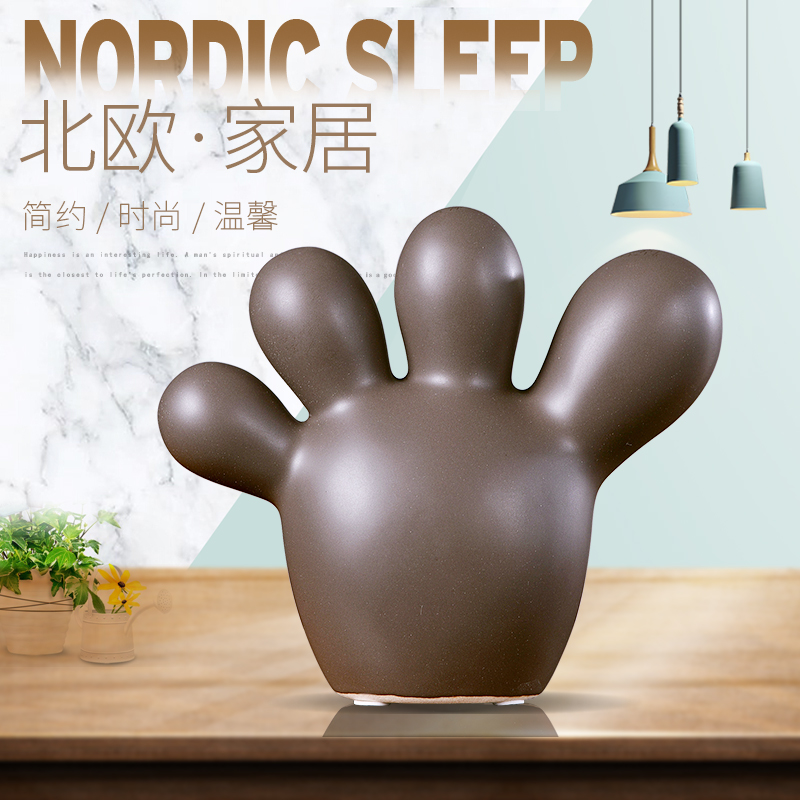 Creative home wine decorations furnishing articles Nordic desktop accessories TV sitting room ark, ceramic handicraft move