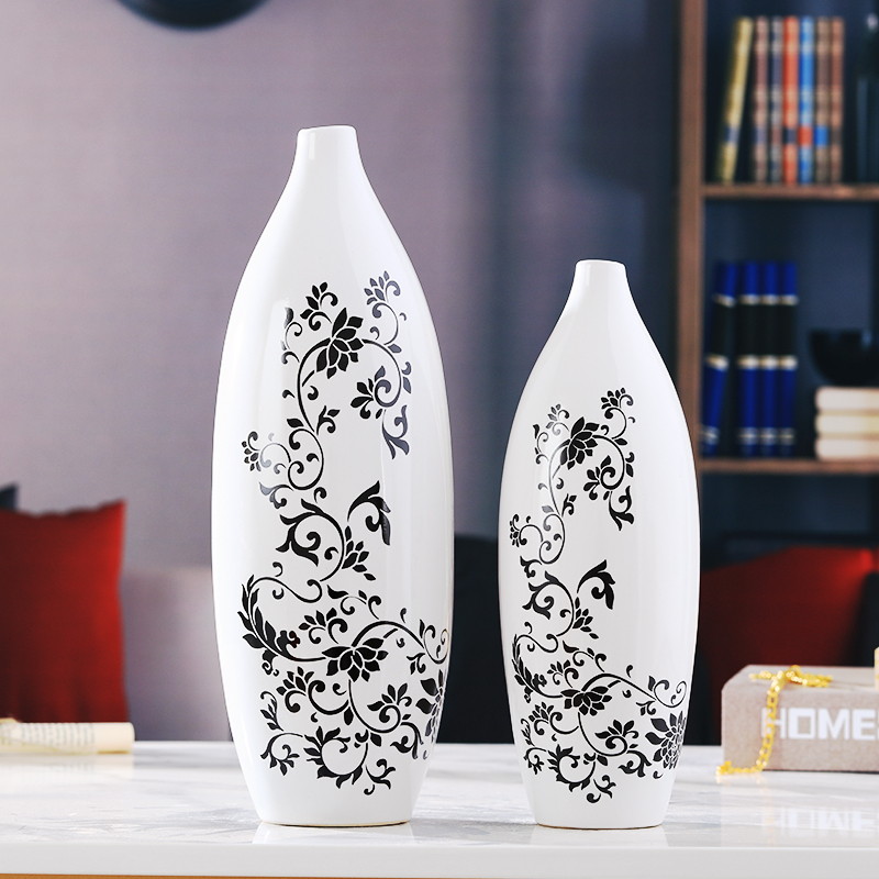 Creative ceramic home wine ark, adornment furnishing articles of modern living room TV cabinet vase floral room craft gift