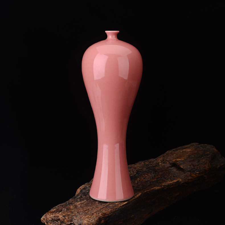 Jingdezhen ceramic glaze color name plum bottle decoration beauty home sitting room ark adornment flower porcelain bottle vase