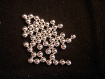 Collection of manza plate offerings: 925 sterling silver polished silver round beads without holes (pieces)