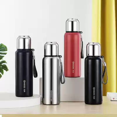 316 Stainless steel Travel Thermos Men's large capacity Portable Outdoor sports Water cup pot Student household thermos