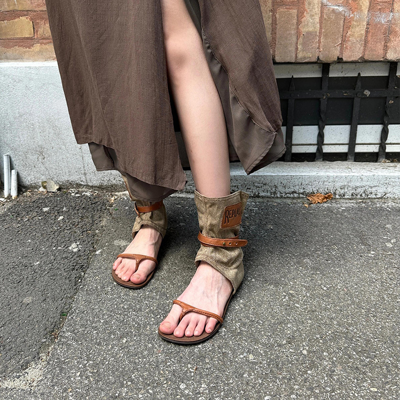 Retro Thick-Soled Roman Sandals for Women 2026 Summer New Fashion Flip-Toe Sole Sandals with Height-Increasing Back Strap Short Boots Retro Thick-Soled Roman Sandals for Women 2026 Summer New Fashion Flip-Toe Sole Sandals with Height-Increasing Back Strap Short Boots