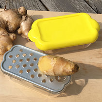 Truefun cooking angle Household manual ginger grinder Ginger press ginger box Ginger puree Rub ginger plate Rub ginger juice press juice Cut minced ginger