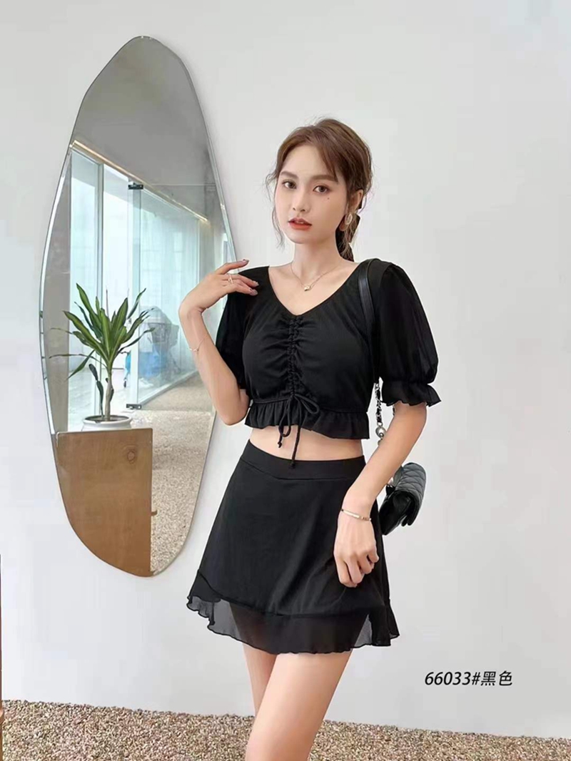 Two - piece swimsuit - suit - suit - suit - suit - 22027 - piece of skinny student sports college wind conservative swimsuit - suit 22027