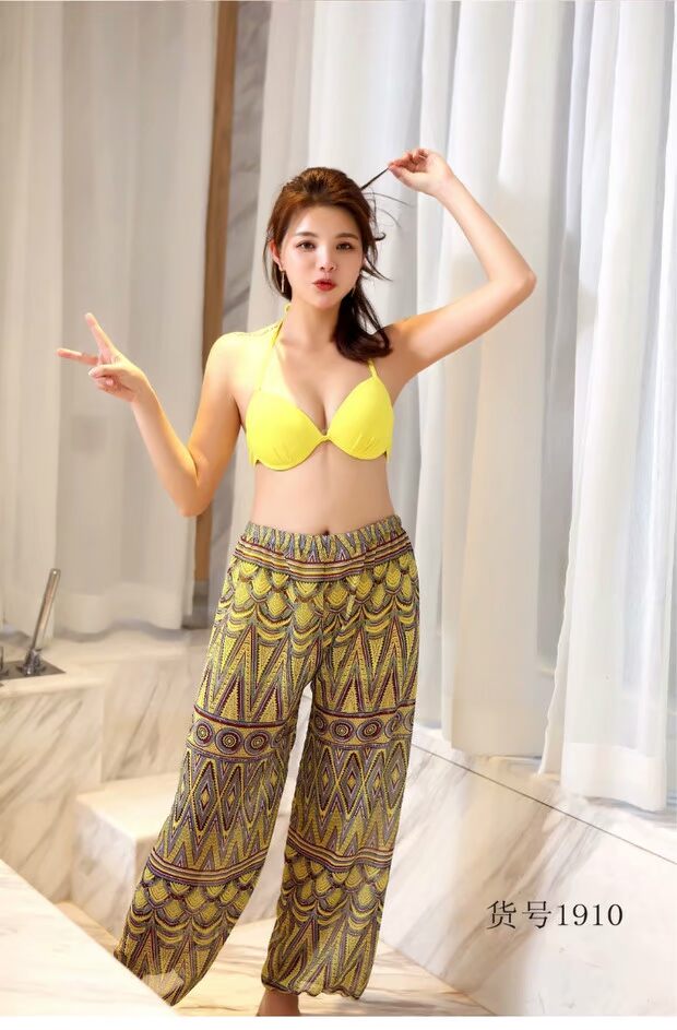 Đồ bơi Hàn Quốc viền quần ba mảnh 2018 mới hợp thời trang áo tắm mùa xuân nóng bỏng Xuefang 1910 đồ bơi 2 mảnh kín đáo