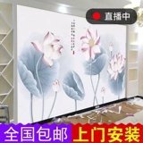 Новая китайская петля Living Room Телевизионная фоновая обои с обои большие россорные фильмы и телевизионные стены бесшовная украшение стены 3d ткань 3d