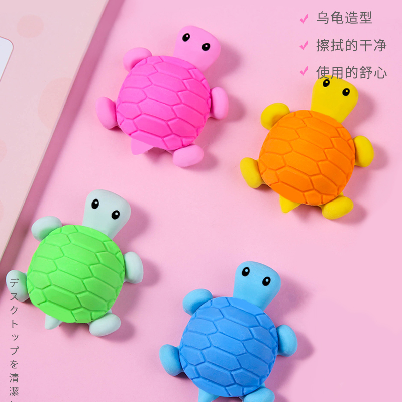 Korea Creative Realistic Little Turtle Emulation Eraser Animal Erasable rubber Eraser Creative Student Stationery Gift