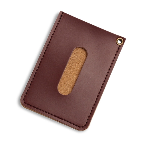 Кожаный картхолдер, ультратонкий бейджик, мультяшный защитный чехол, из натуральной кожи