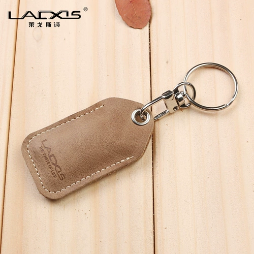 Картхолдер, маленький прямоугольный индукционный брелок подходит для мужчин и женщин для влюбленных, из натуральной кожи