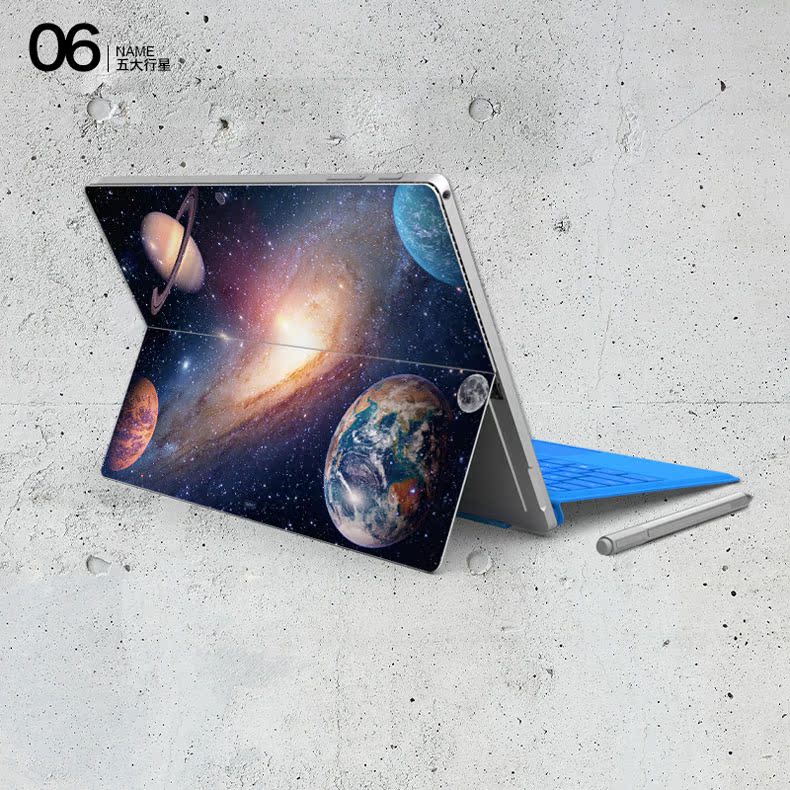 SkinAT Surface Pro 4 phim Máy tính bảng Microsoft bảo vệ phim quay lại viền phụ kiện sáng tạo