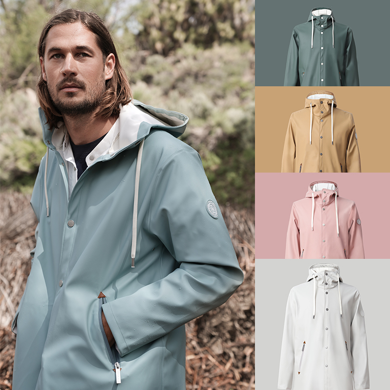 Unicare Fashionable Outdoor Waterproof and Wind-Resistant Raincoat Jacket, Couple Style Thickened Rain Poncho, 2026 Turin Series