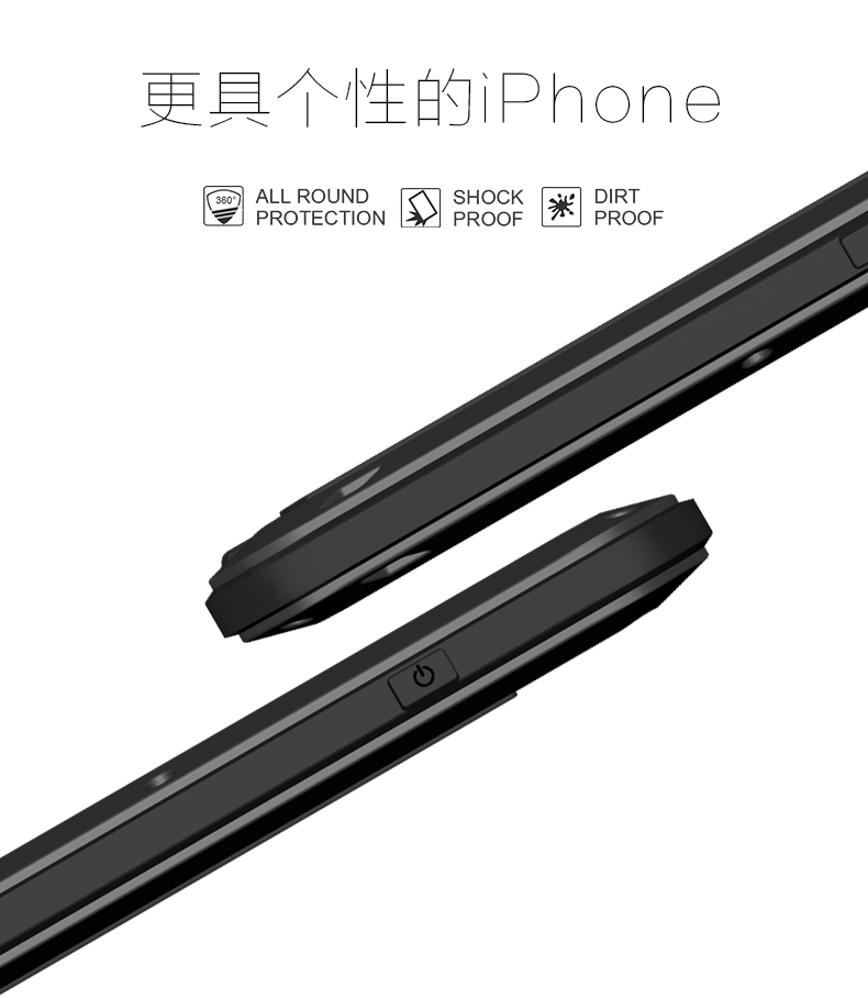 LOVE MEI Powerful Water Resistant Shockproof Dust/Dirt/Snow Proof Aluminum Metal Outdoor Gorilla Glass Heavy Duty Case Cover for Apple iPhone 8 Plus & iPhone 8