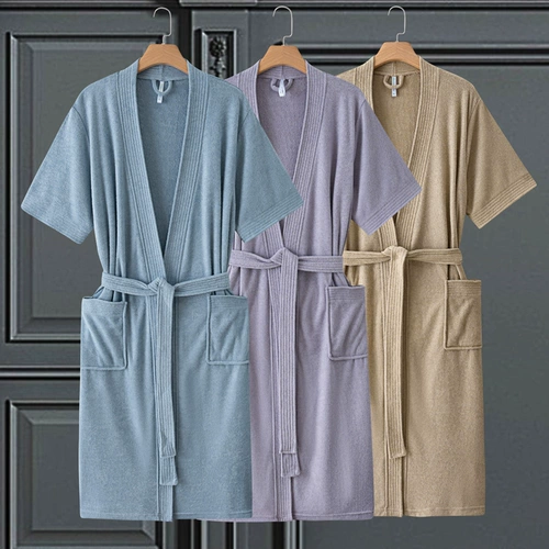 Весенний летний банный халат, быстросохнущее длинное полотенце, осенний, хорошо впитывает воду, средней длины, оверсайз