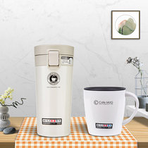 Japan ASVEL coffee cup thermos cup portable men and women fashion tea cup stainless steel insulation with lid mug